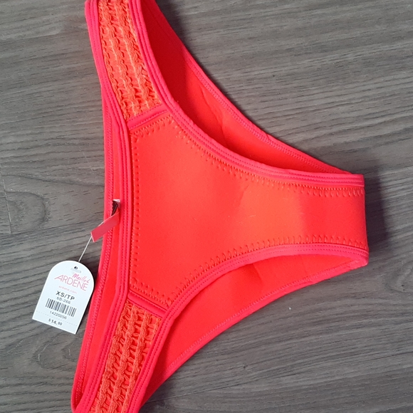 Neon Pink Crochet Bikini Bottom - Picture 1 of 3